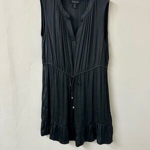 Black Sleeveless Dress with Drawstring Rachel Zoe